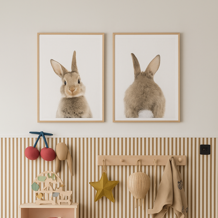 Cuadro "Peekaboo Bunny Tail"