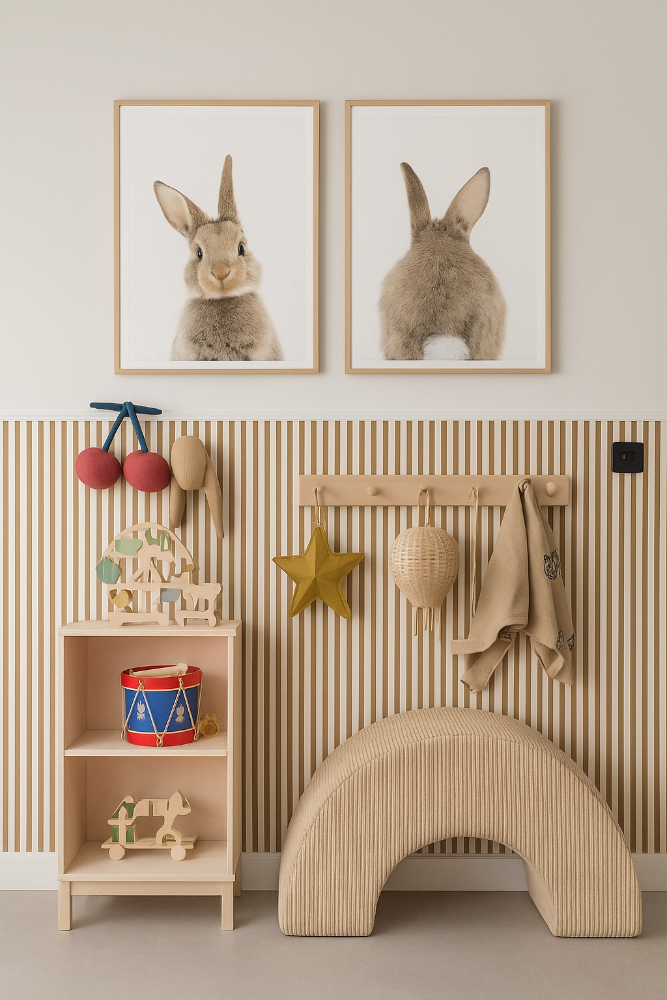 Set de cuadros "Peekaboo Bunny"