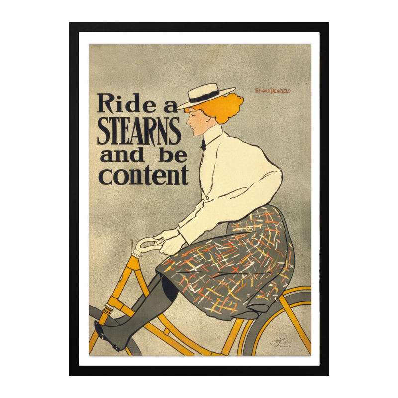 Cuadro "Ride a Stearns and Be Content"