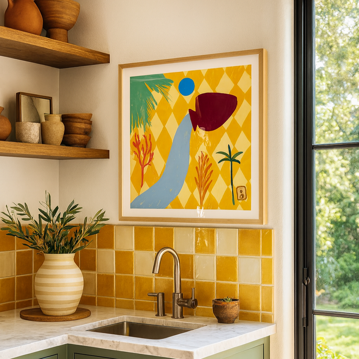 Cuadro "Vibrant Oasis Flow"