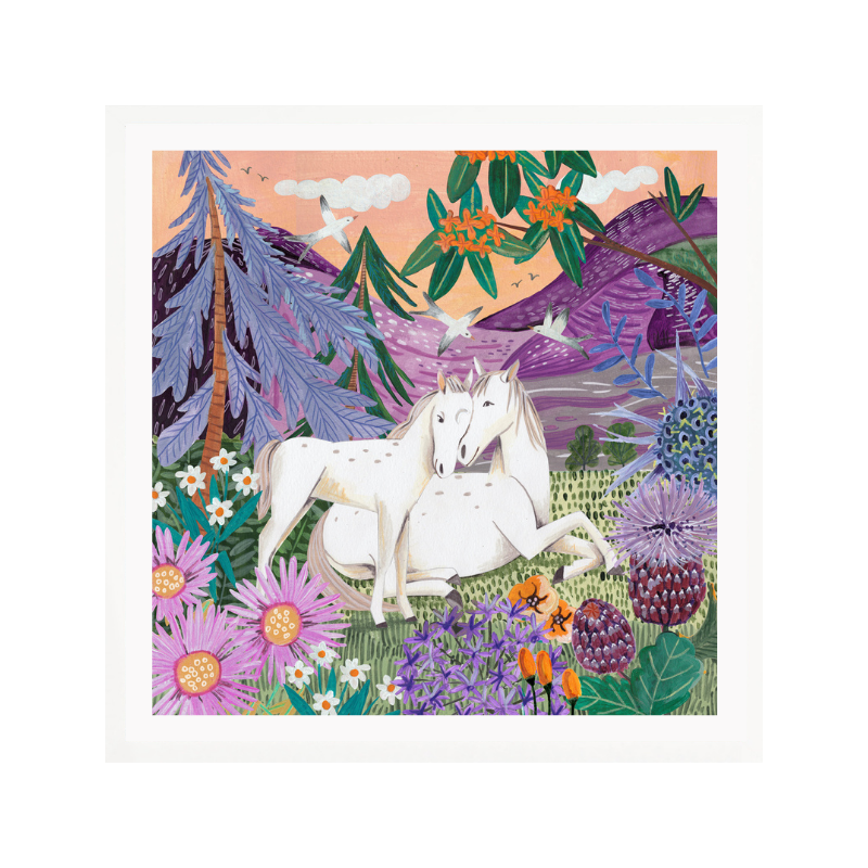 Cuadro "Horses in the Mountains"