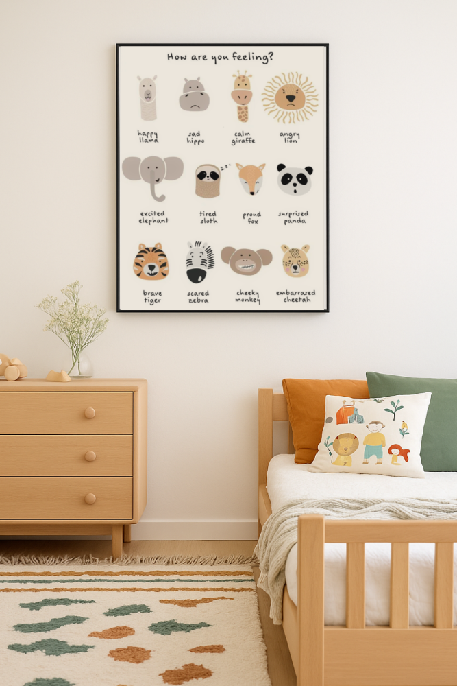 Cuadro "Children's calming meditation emotions print 1"