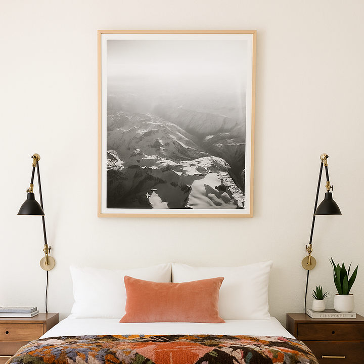 Cuadro "Alps in Black and White"