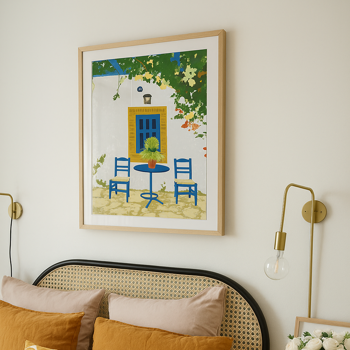 Cuadro "Greek Vacay for Two"