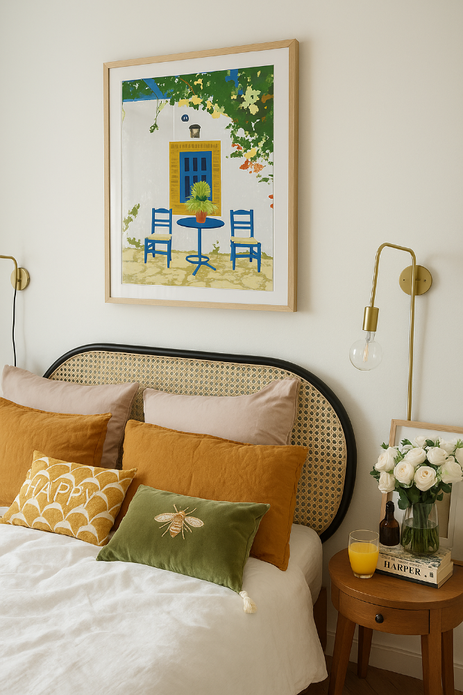 Cuadro "Greek Vacay for Two"