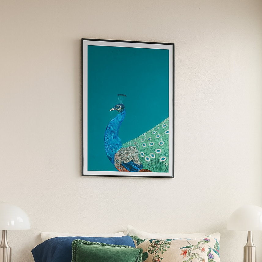 Cuadro "Turquoise peacock"