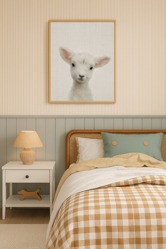 Cuadro "Peekaboo Baby Sheep"