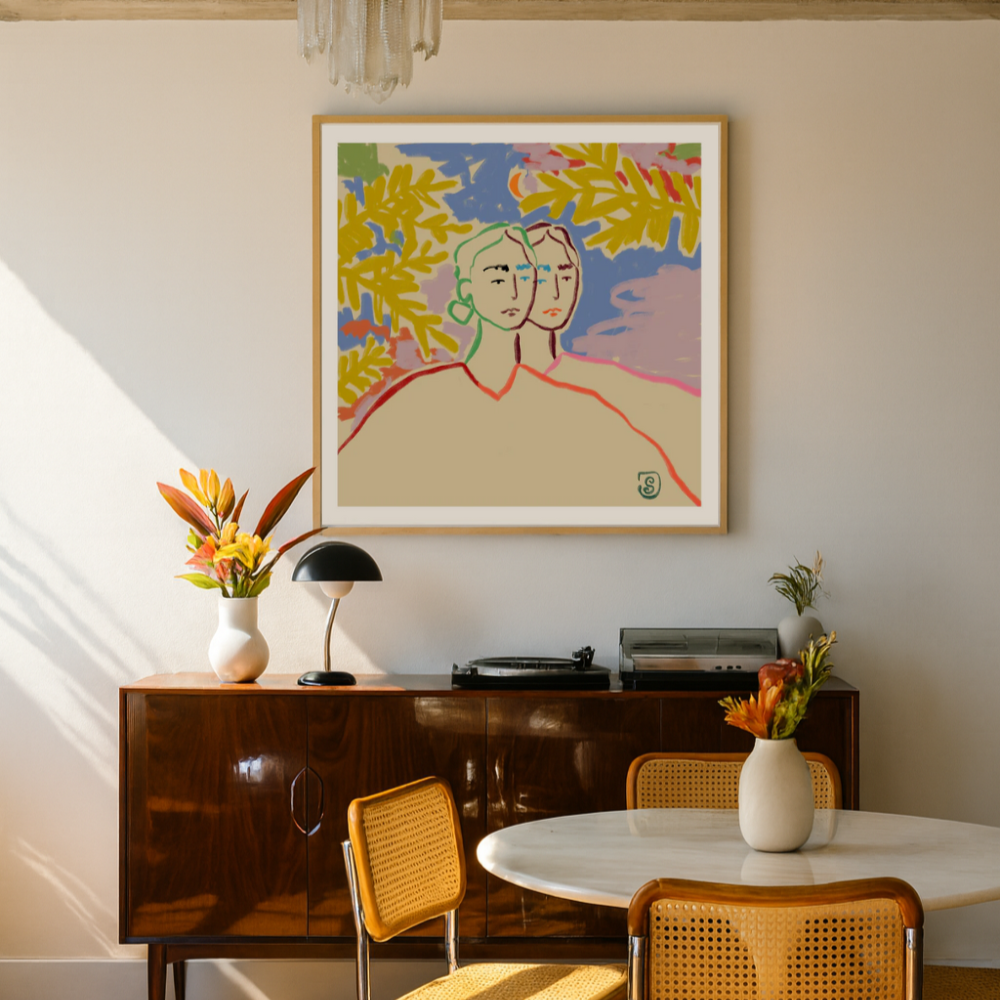 Cuadro "Dual Serenity"