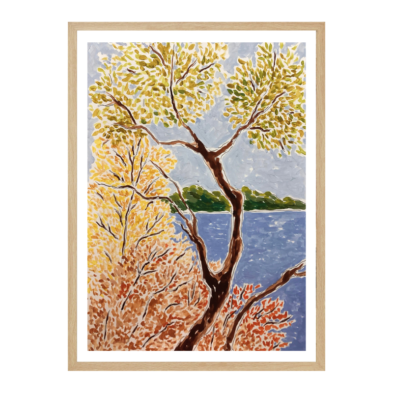 Cuadro "Autumn By The Lake"