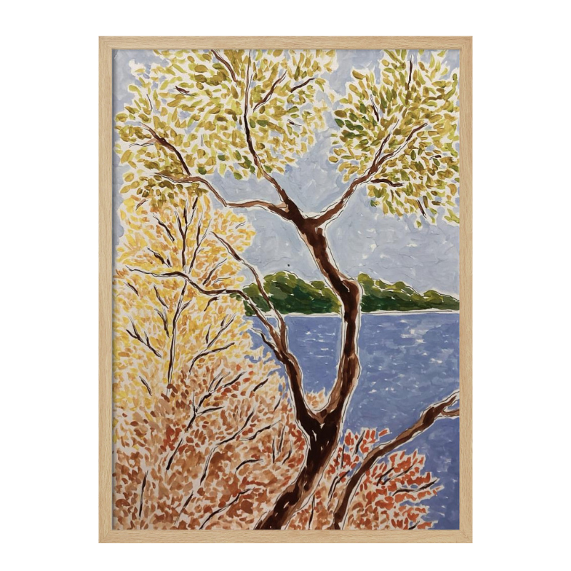 Cuadro "Autumn By The Lake"