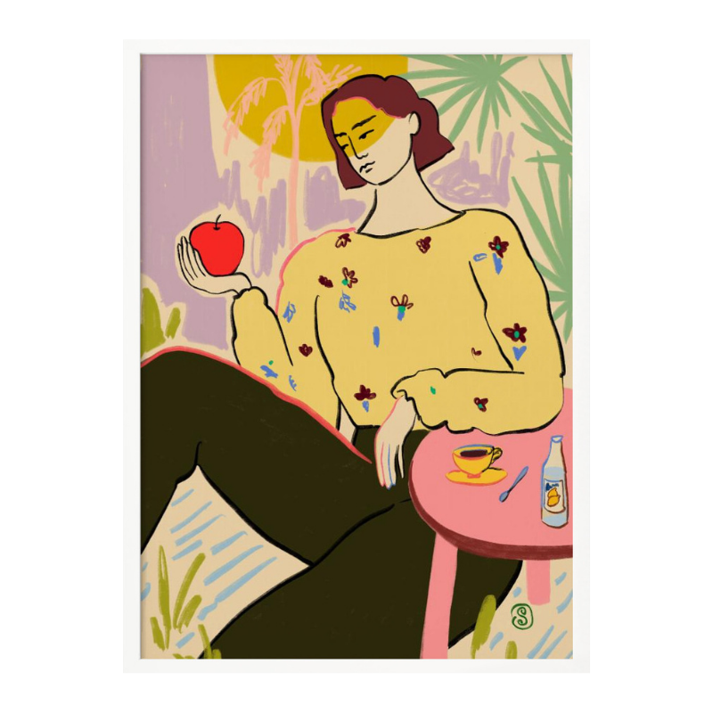 Cuadro "Woman with Apple"
