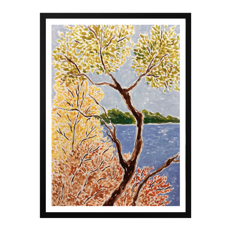 Cuadro "Autumn By The Lake"