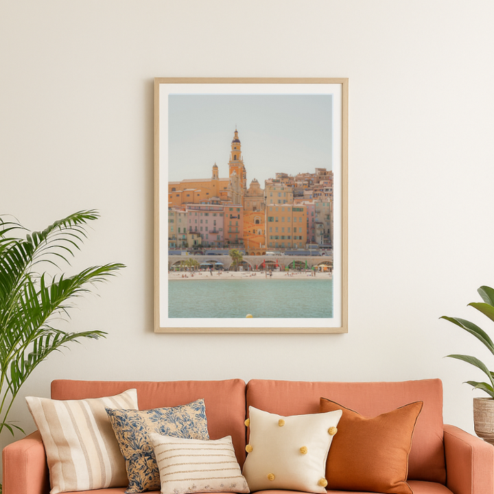 Cuadro "Skyline of Menton"