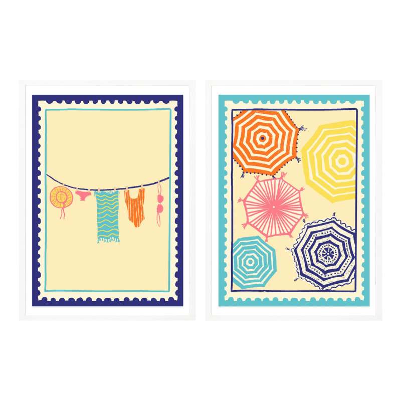 Set de cuadros "Beach Shades"