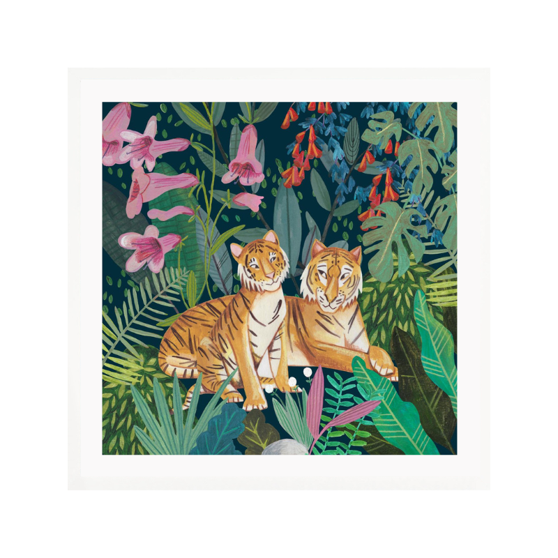 Cuadro "Tigers in the Jungle"