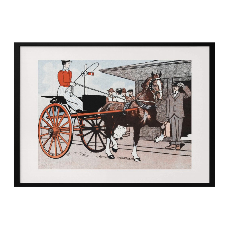 Cuadro "Woman In a Horse Carriage"