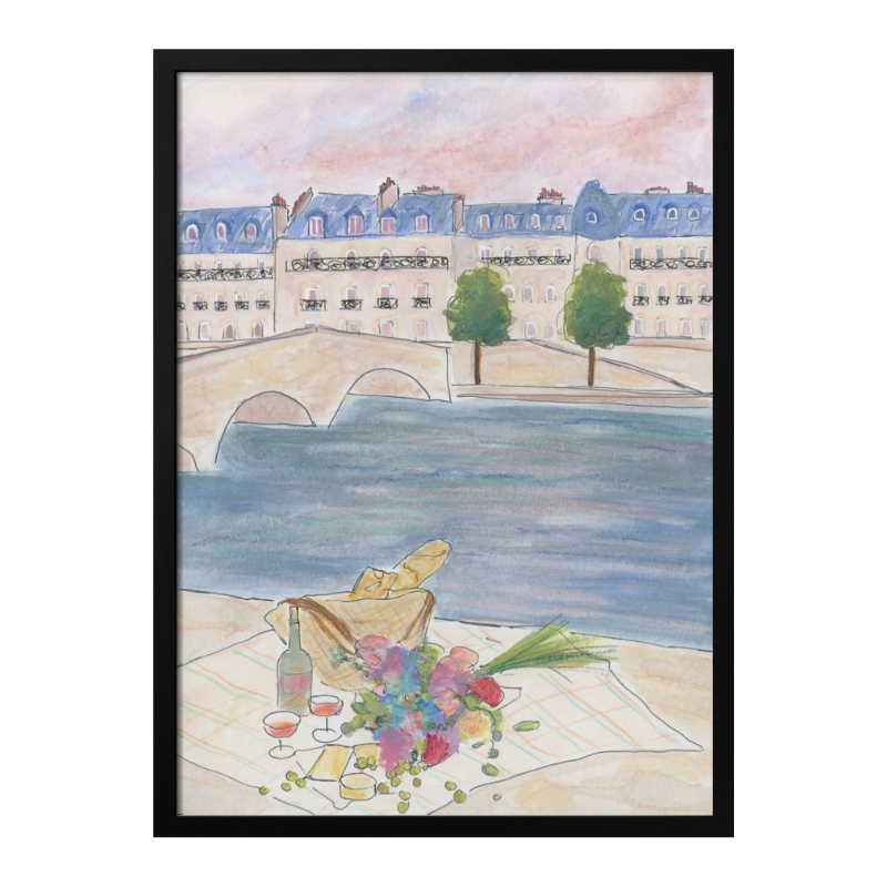 Cuadro "Paris Picnic At the Seine"