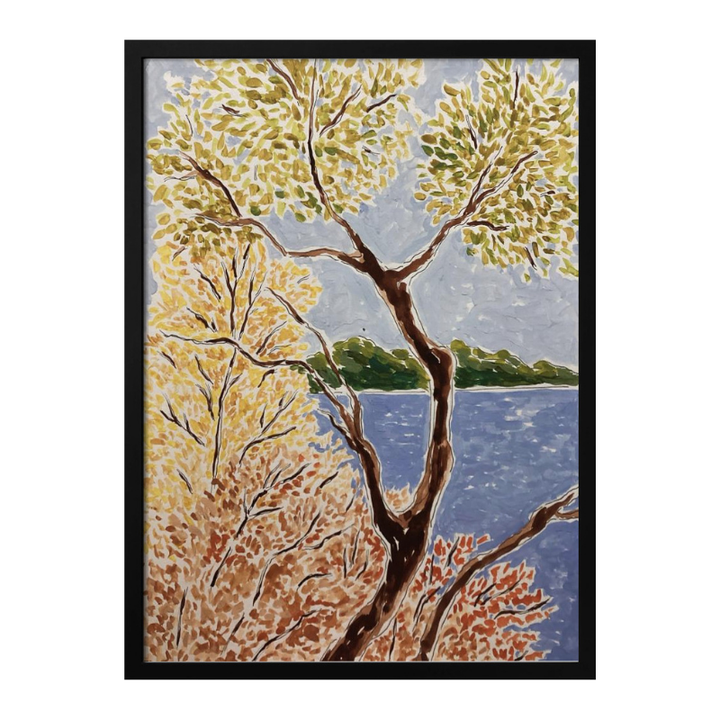 Cuadro "Autumn By The Lake"