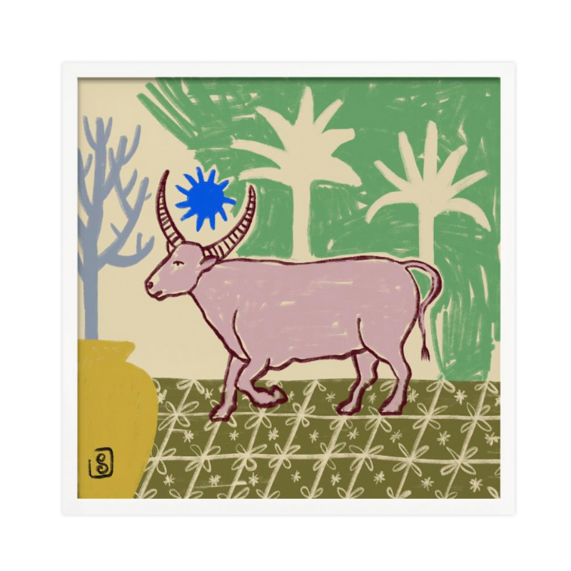 Cuadro "Azure Horned Oasis"