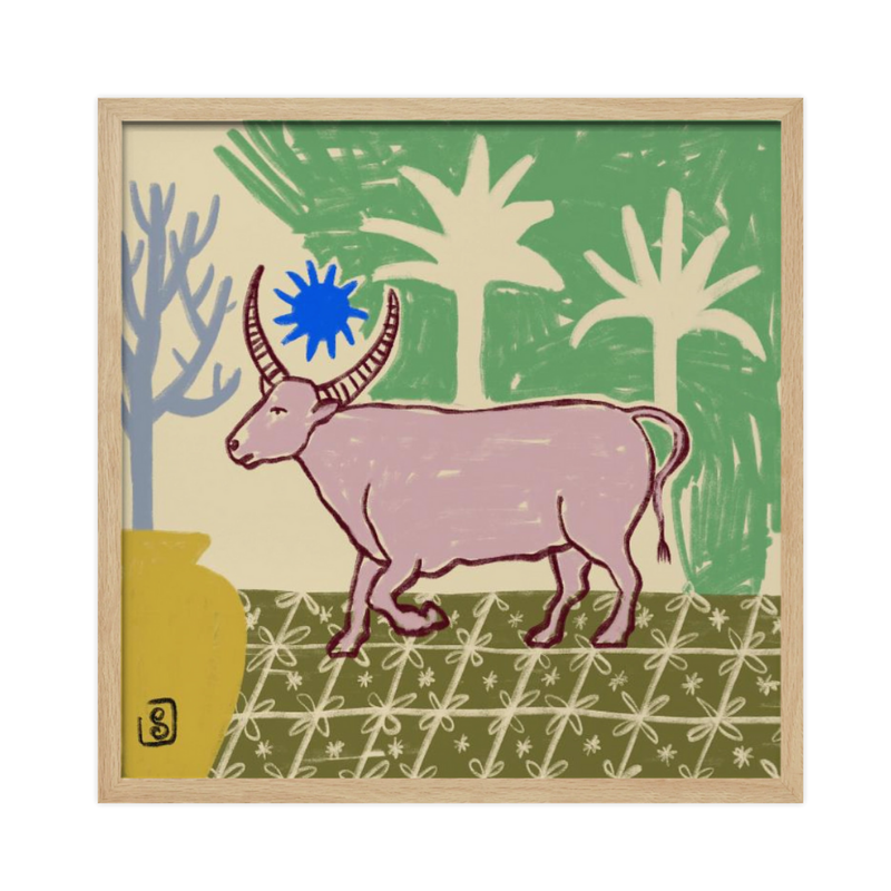 Cuadro "Azure Horned Oasis"