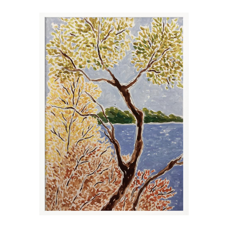 Cuadro "Autumn By The Lake"