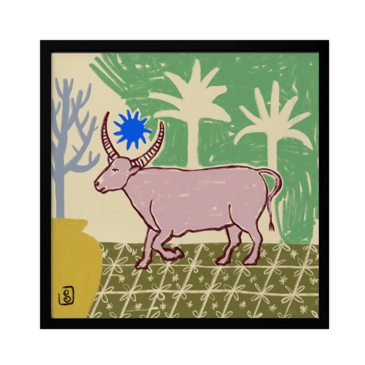 Cuadro "Azure Horned Oasis"