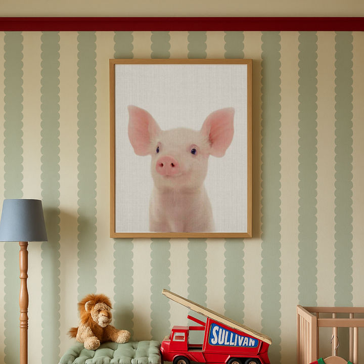 Cuadro "Peekaboo Baby Pig"