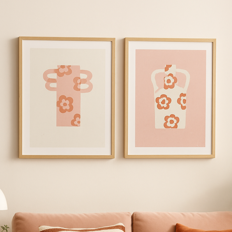 Set de cuadros "Vases"