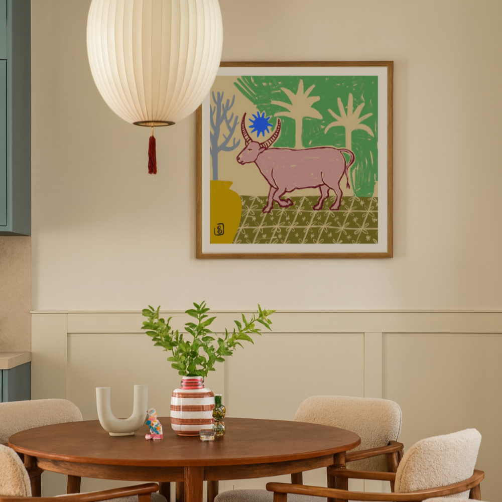 Cuadro "Azure Horned Oasis"