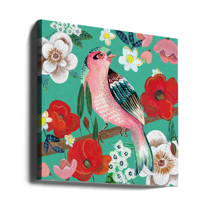 Cuadro "Bird and Flowers"