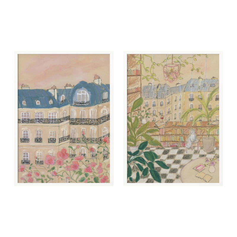 Set de cuadros "Parisian Daydreams"