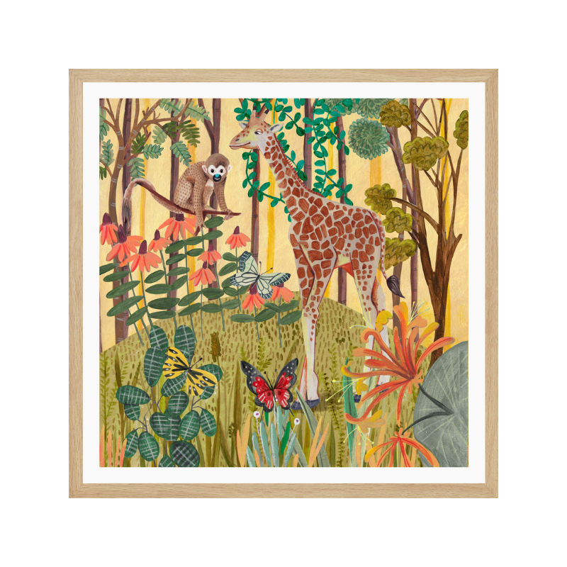 Cuadro "Giraffe in nature"