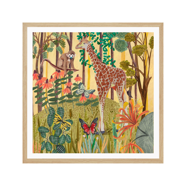 Cuadro "Giraffe in nature"