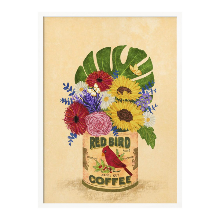 Cuadro "Flowers In a Vintage Coffee Can"