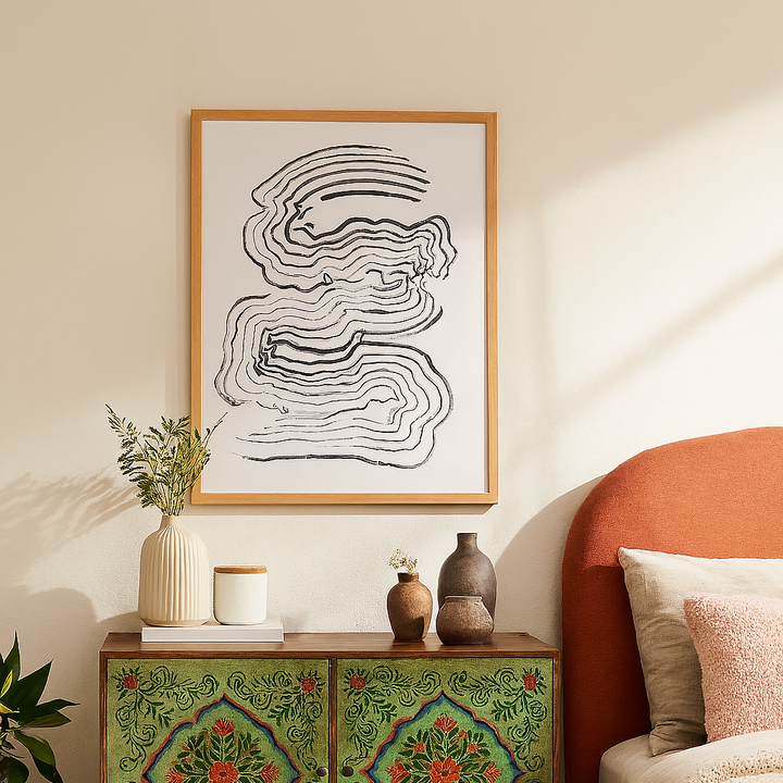 Cuadro "Painterly Abstract Lines"