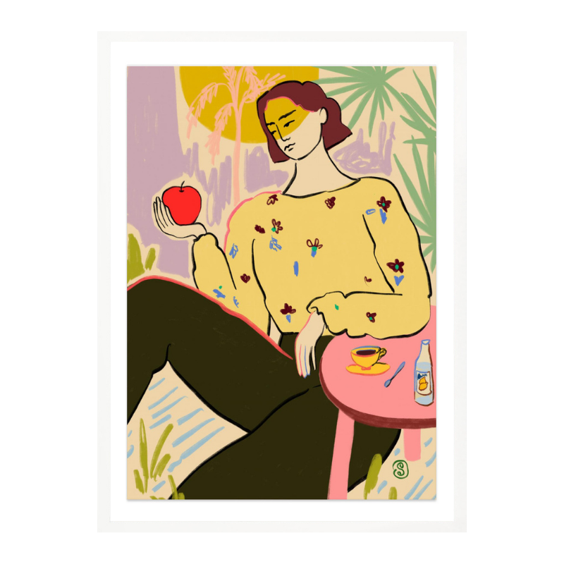 Cuadro "Woman with Apple"