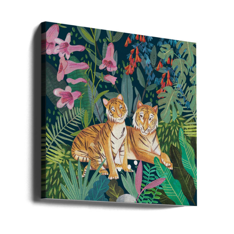 Cuadro "Tigers in the Jungle"