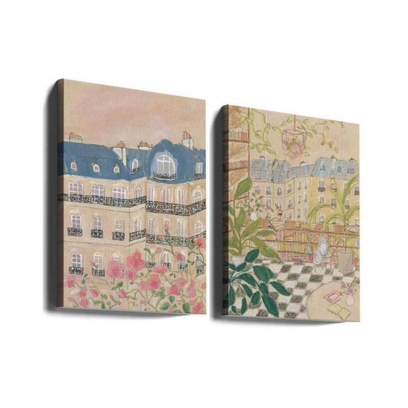 Set de cuadros "Parisian Daydreams"