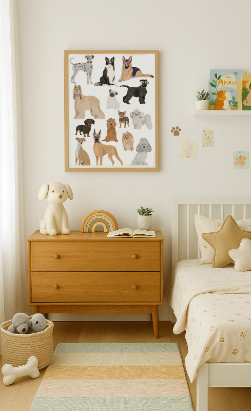 Cuadro "Dogs in glasses"