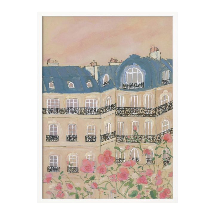 Cuadro "Sunset Over Paris Buildings"