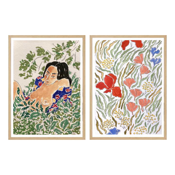 Set de cuadros "Wild Bloom"