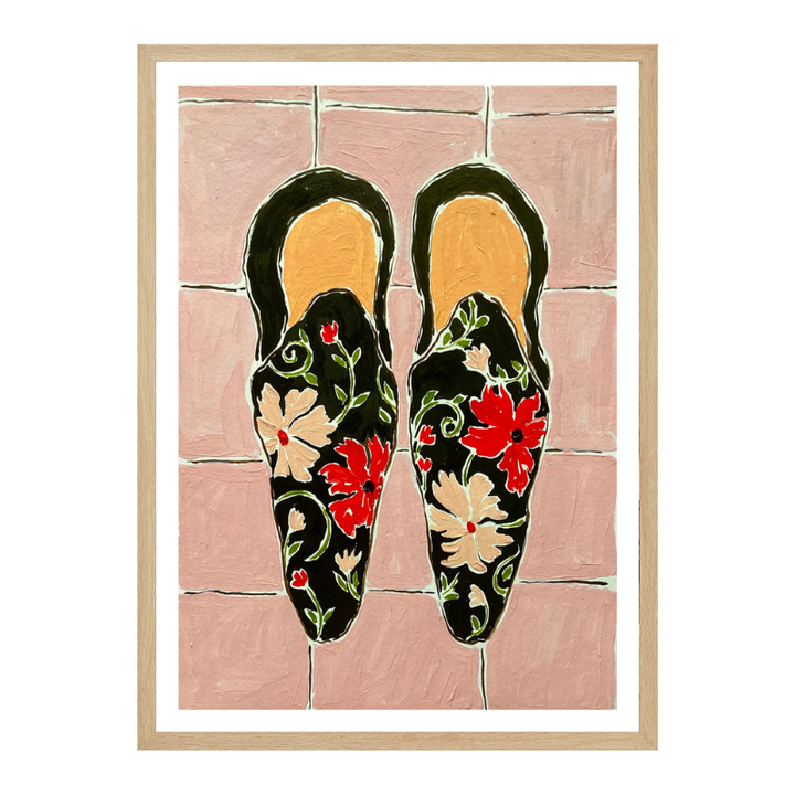 Cuadro "Black Shoes On Pink Tiles"