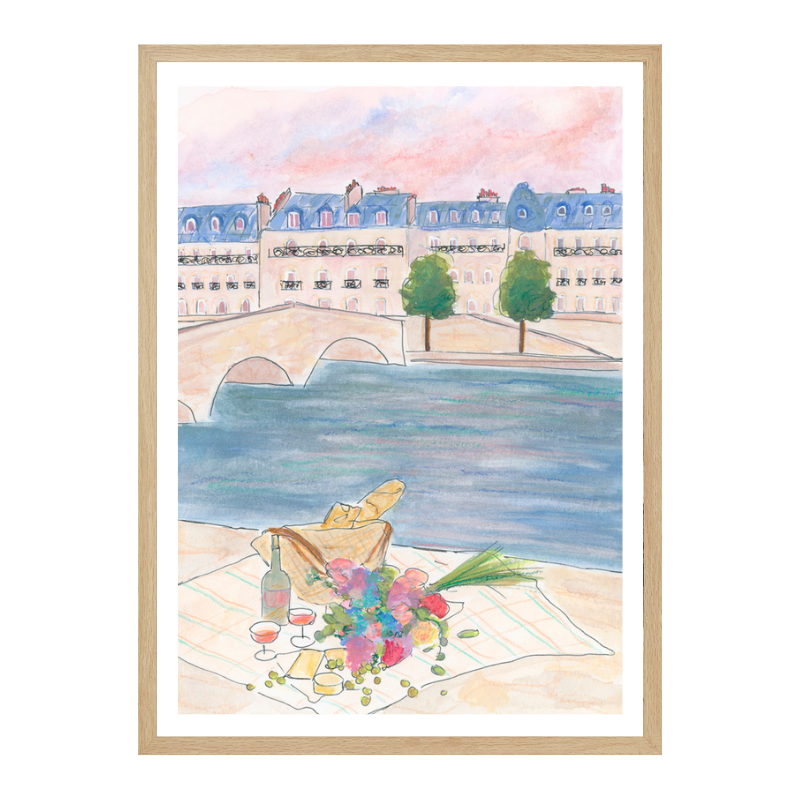 Cuadro "Paris Picnic At the Seine"