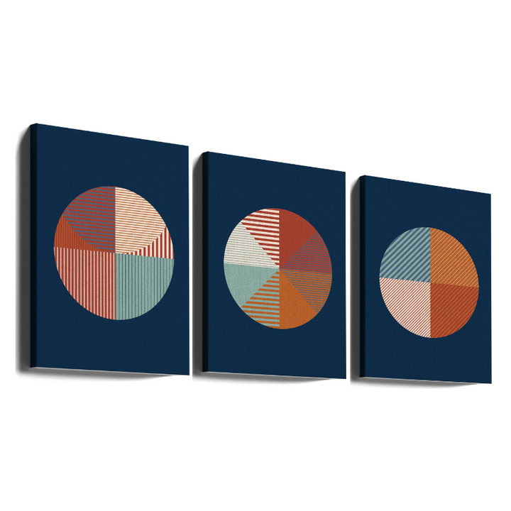 Set de cuadros "Broken circle"