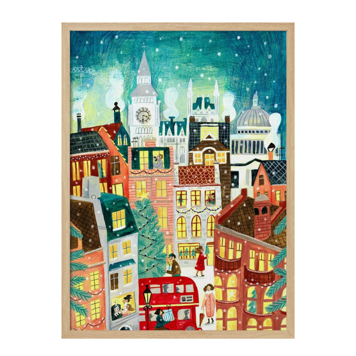 Cuadro "Christmas London in the snow"