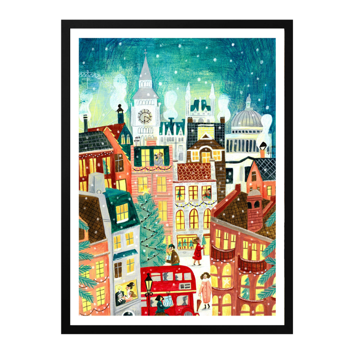 Cuadro "Christmas London in the snow"