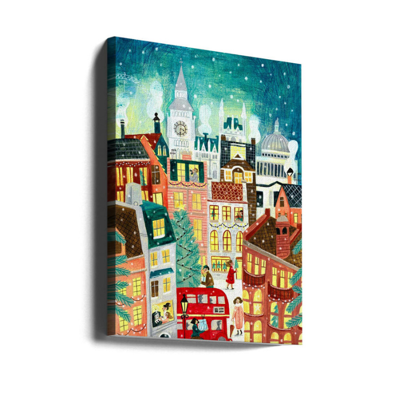 Cuadro "Christmas London in the snow"