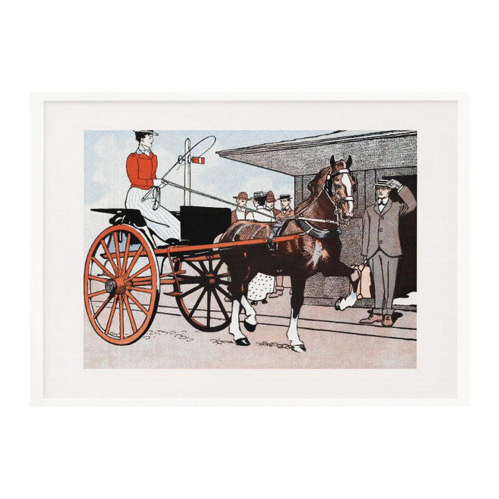 Cuadro "Woman In a Horse Carriage"