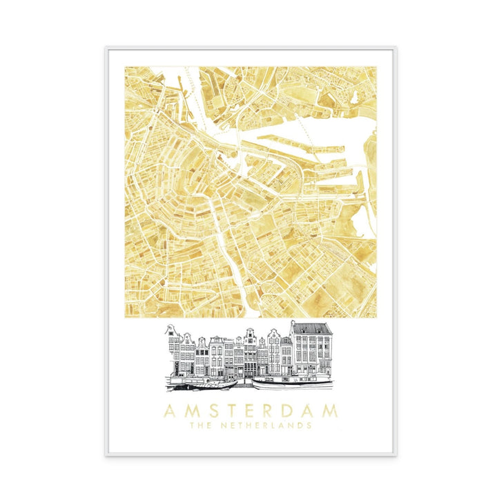 Cuadro "Amsterdam Watercolor"