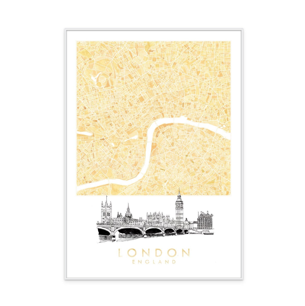 Cuadro "London Watercolor"